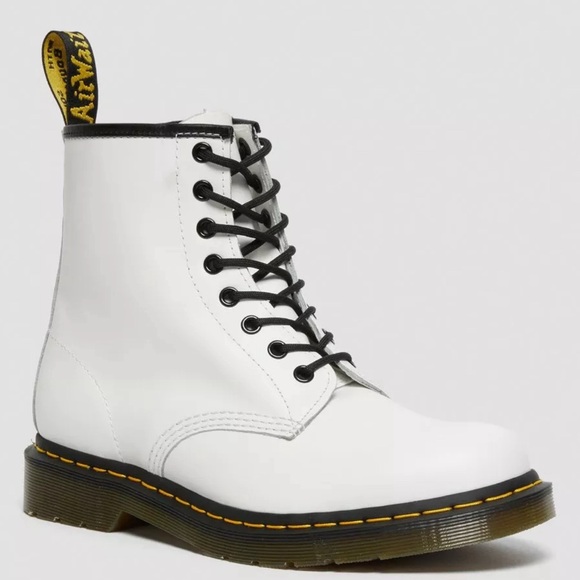 Doc Martens 1460 Smooth Leather Lace Up Boots - Picture 6 of 11